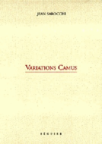 Jean Sarocchi - Variations Camus.