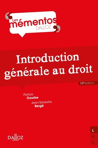 Introduction générale au droit - 17e ed. 17e édition