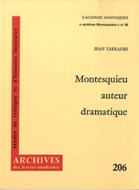 Montesquieu auteur dramatique