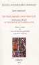 Jean Thenaud - Le Triumphe des Vertuz - Quatrième traité, Le Triumphe de Temperance.