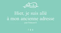 Hier, je suis allé à mon ancienne adresse