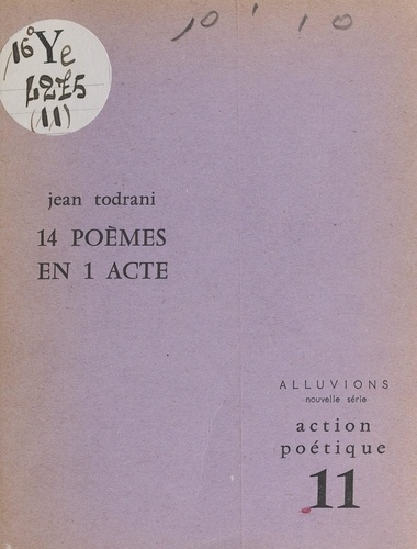 14 poèmes en 1 acte