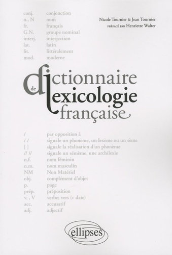 Dictionnaire de lexicologie française