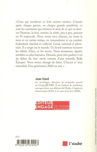 La page blanche - Un immense besoin de... de Jean Viard - Grand Format -  Livre - Decitre