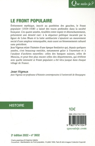 Le Front populaire (1934-1938) 2e édition