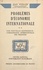 Problèmes d'économie internationale (2). Une nouvelle expérience : l'organisation internationale des échanges