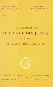 Une recherche sur le civisme des jeunes à la fin de la Quatrième République
