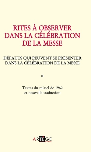 Jean xxiii Bienheureux - Rites à observer dans la célébration de la messe - Défauts qui peuvent se présenter dans la célébration de la messe.