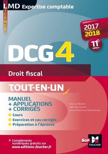 DCG 4 - Droit fiscal - Manuel et applications - 2017-2018 - 11e édition