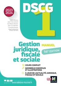 Jean-Yves Jomard et Jean-Luc Mondon - DSCG 1 - Gestion juridique, sociale et fiscale - Manuel et applications - Millésime 2023-2024.