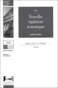 Nouvelles Regulations Economiques. Avis, 1ere Lecture