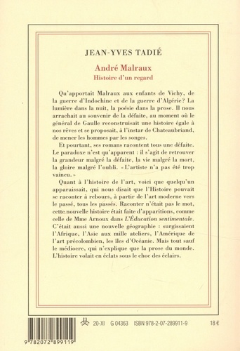 André Malraux. Histoire d'un regard