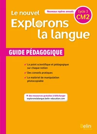 Français CM2 Le nouvel Explorons la langue