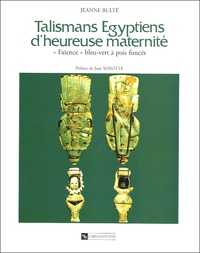 Jeanne Bulté - Talismans égyptiens d'heureuse maternité - "Faïence" bleu vert à pois foncés.