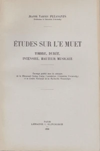 Etudes sur le "e" muet