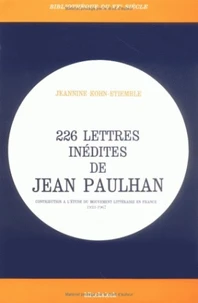 226 lettres inédites de Jean Paulhan