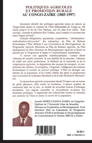 Politiques agricoles et promotion rurale au Congo-Zaïre, 1885-1997