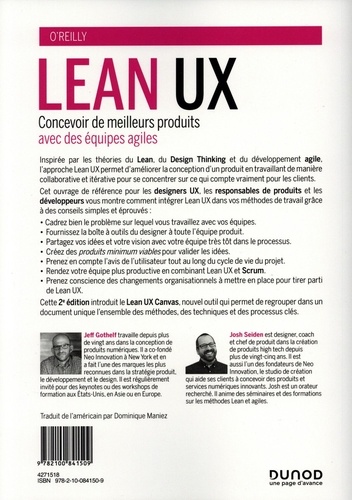 Lean UX. Concevoir des produits meilleurs avec des équipes agiles 2e édition