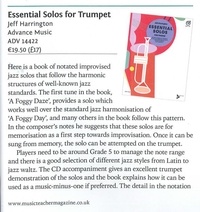 Jeff Harrington - Essential Solos  : Essential Solos for Trumpet - 28 Solos de standards de jazz polulaires. trumpet..