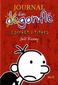 Jeff Kinney - Journal d'un dégonflé  : Coffret 2 titres - Tome 1, Carnet de bord de Greg ; Tome 2, Rodrick fait sa loi.