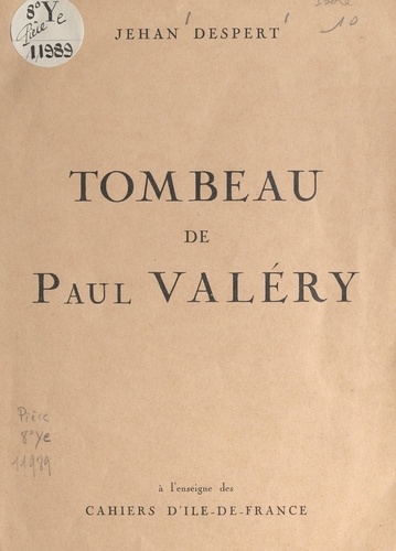 Tombeau de Paul Valéry