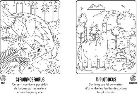 Les dinosaures. Avec un pinceau inclus