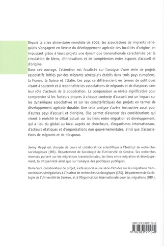 Associations de migrants et coopération internationale. Agriculture et développement durable au Sénégal