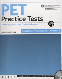 Jenny Quintana - PET Practice Tests With Key. 2 CD audio