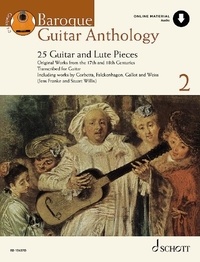 Jens Franke - Schott Anthology Series Vol. 2 : Baroque Guitar Anthology 2 - 25 Pièces de guitare et de luth. Vol. 2. guitar..