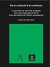 Jérémie Van Meerbeeck - De la certitude à la confiance - Le principe de sécurité juridique dans la jurisprudence de la Cour de justice de l'Union européenne.