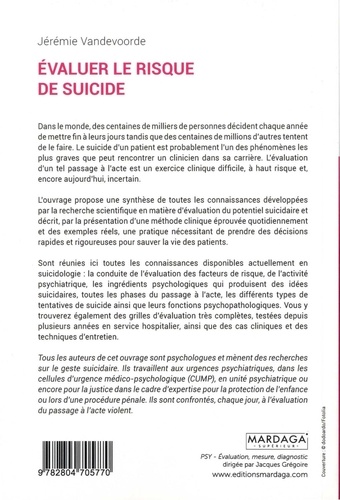 Evaluer le risque de suicide