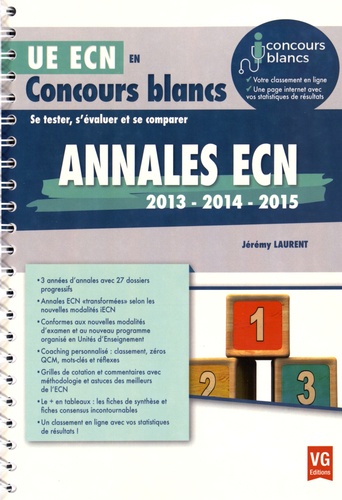 Jérémy Laurent - Annales ECN 2013 - 2014 - 2015.