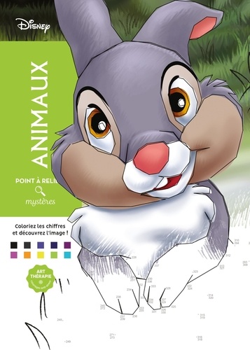 Jérémy Mariez et  Disney - Disney animaux point par point - 100 illustrations à découvrir.