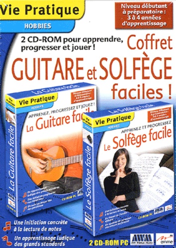  Emme - Coffret Guitare et Solfège faciles ! - 2 CD-ROM.