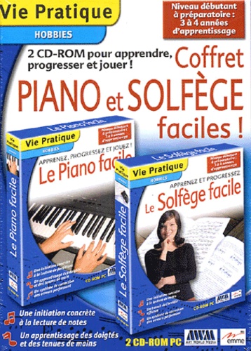  Emme - Coffret Piano et Solfège faciles ! - 2 CD-ROM.