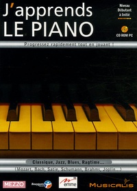  Musicalis - J'apprends le piano niveau débutant à initié - CD-ROM.