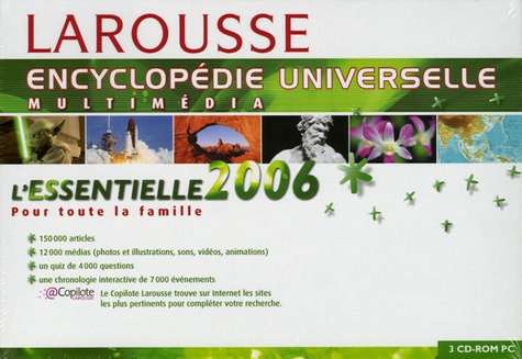  Larousse - Larousse Encyclopédie Universelle L'Essentielle - 3 CD-ROM.