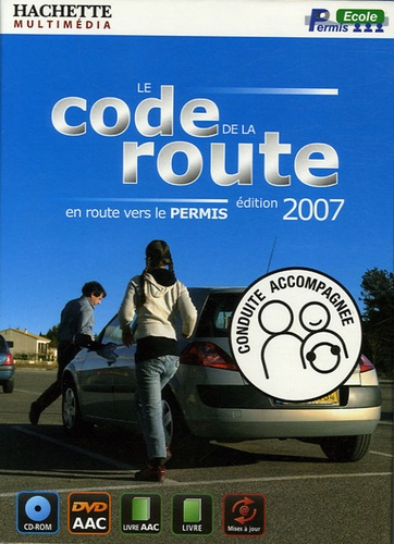 Hachette Multimédia - Le code de la route conduite accompagnée - CD-ROM. 1 DVD