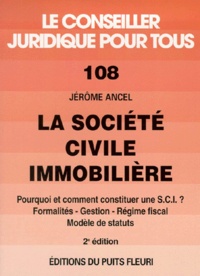 Jérôme Ancel - La société civile immobilière.