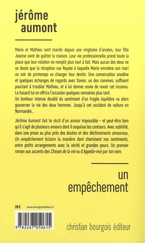 Un empêchement de Jérôme Aumont - Grand Format - Livre - Decitre