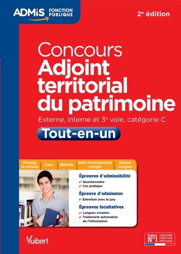 Concours Adjoint territorial du patrimoine Tout-en-un. Externe, interne et 3e voie, catégorie C 2e édition