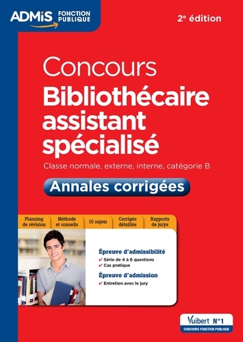 Jérôme Brunet - Concours Bibliothécaire assistant spécialisé - Annales corrigées classe normale, externe, interne, catégorie B.