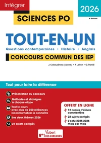 Sciences Po Tout-en-un Concours commun des IEP