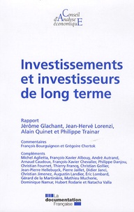 Jérôme Glachant et Jean-Hervé Lorenzi - Investissements et investisseurs de long terme (cae 91).