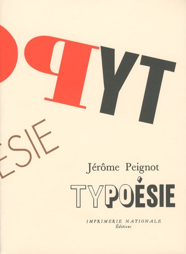 Jérôme Peignot - Typoésie.