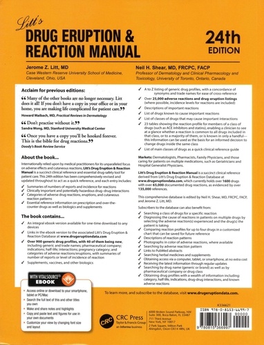 Litt's Drug Eruption & Reaction Manual 24th edition