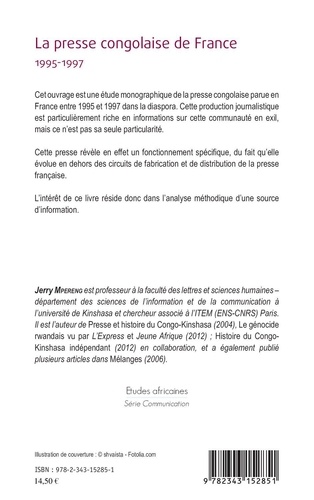 La presse congolaise de France 1995-1997