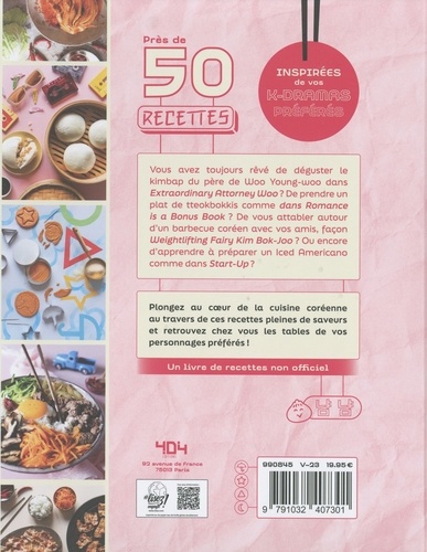 Le livre de cuisine des Kdramas. 50 recettes issus des meilleurs dramas coréens
