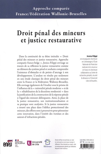 Droit pénal des mineurs et justice restaurative. Approche comparée France/Fédération Wallonie-Bruxelles