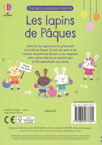 Les lapins de Pâques. Avec plus de 190 autocollants